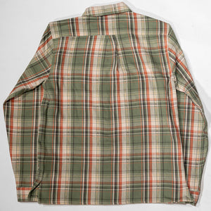 Indigofera Webster - 7.3oz Jacquard Flannel Green/Beige Check - back