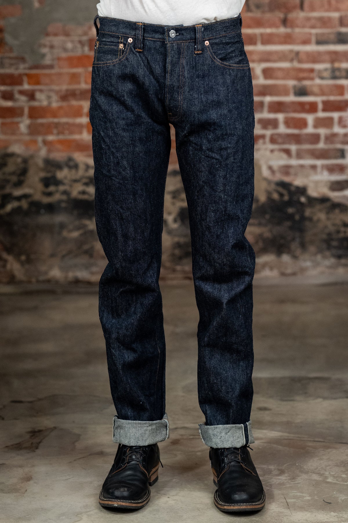 Samurai S710XX19ozII 19oz Kiwami Selvedge Denim - Model Front