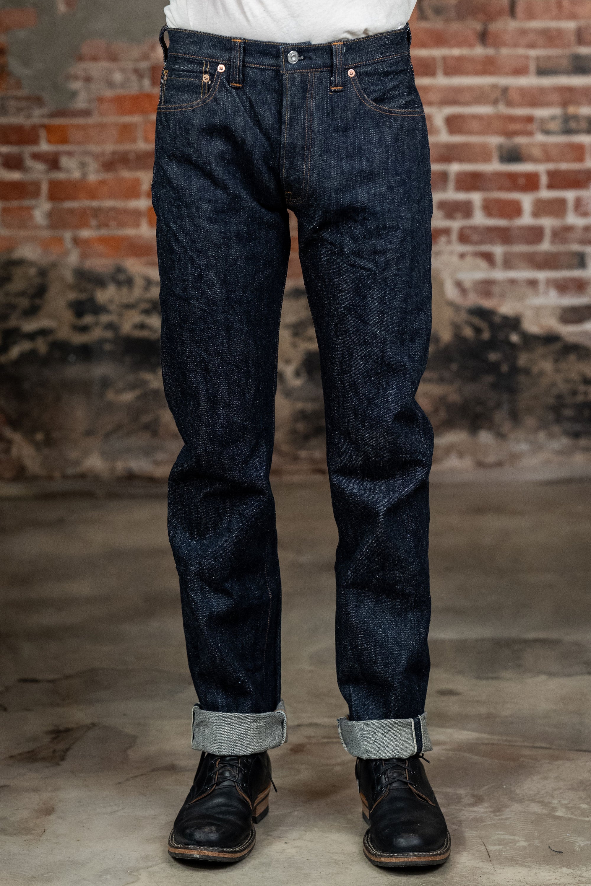 Samurai S710XX19ozII 19oz Kiwami Selvedge Denim - Model Front