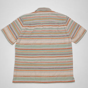 Hansen Garments Caleb Short Sleeve Cabana Shirt - Multicolor - product shot - back facing - white backdrop