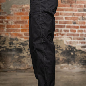 Iron Heart IH-745-BLK 4oz Cotton/Nylon Baker Pants - Black. on model side profile