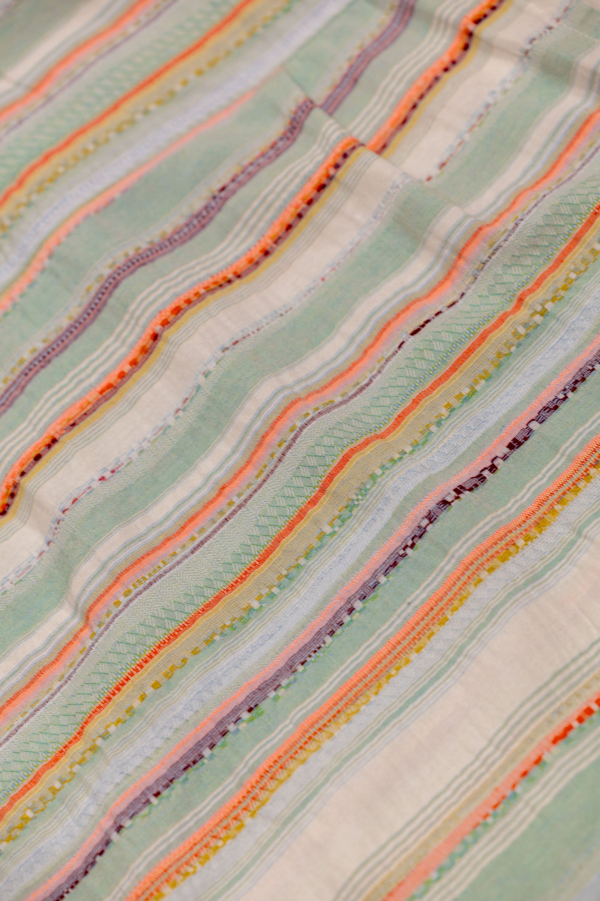 Hansen Garments Caleb Short Sleeve Cabana Shirt - Multicolor - product shot - close up of shirt details