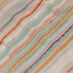 Hansen Garments Caleb Short Sleeve Cabana Shirt - Multicolor - product shot - close up of shirt details