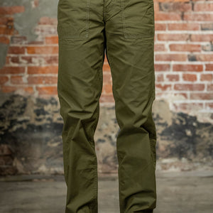 Iron Heart IH-745-ODG 4oz Cotton/Nylon Baker Pants - Olive Drab Green. on model front profile