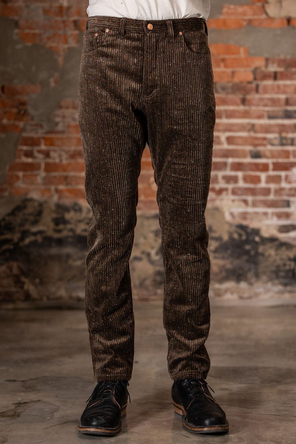 Wythe Italian Donegal 5-Pocket Corduroy - Rustic Brown