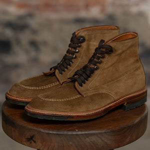 alden mocc toe boots - three quarter view