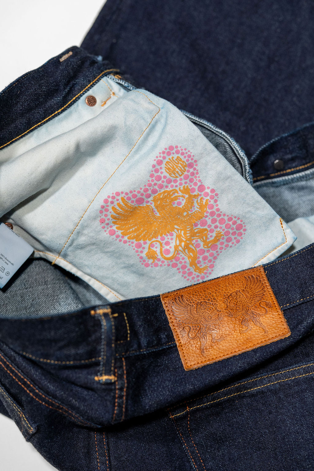 Indigofera Kirk No.9 14oz - Indigo - pocket bag detail