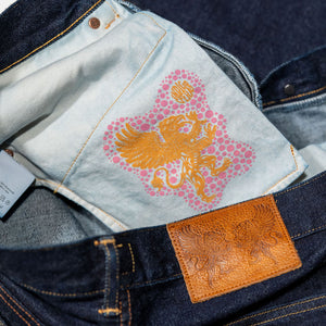 Indigofera Kirk No.9 14oz - Indigo - pocket bag detail