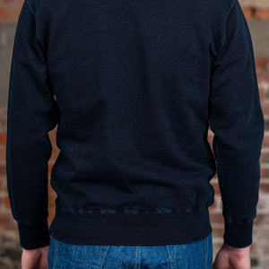 Samurai SIS25-101 Kakishibu Sweatshirt - Indigo - Model Back