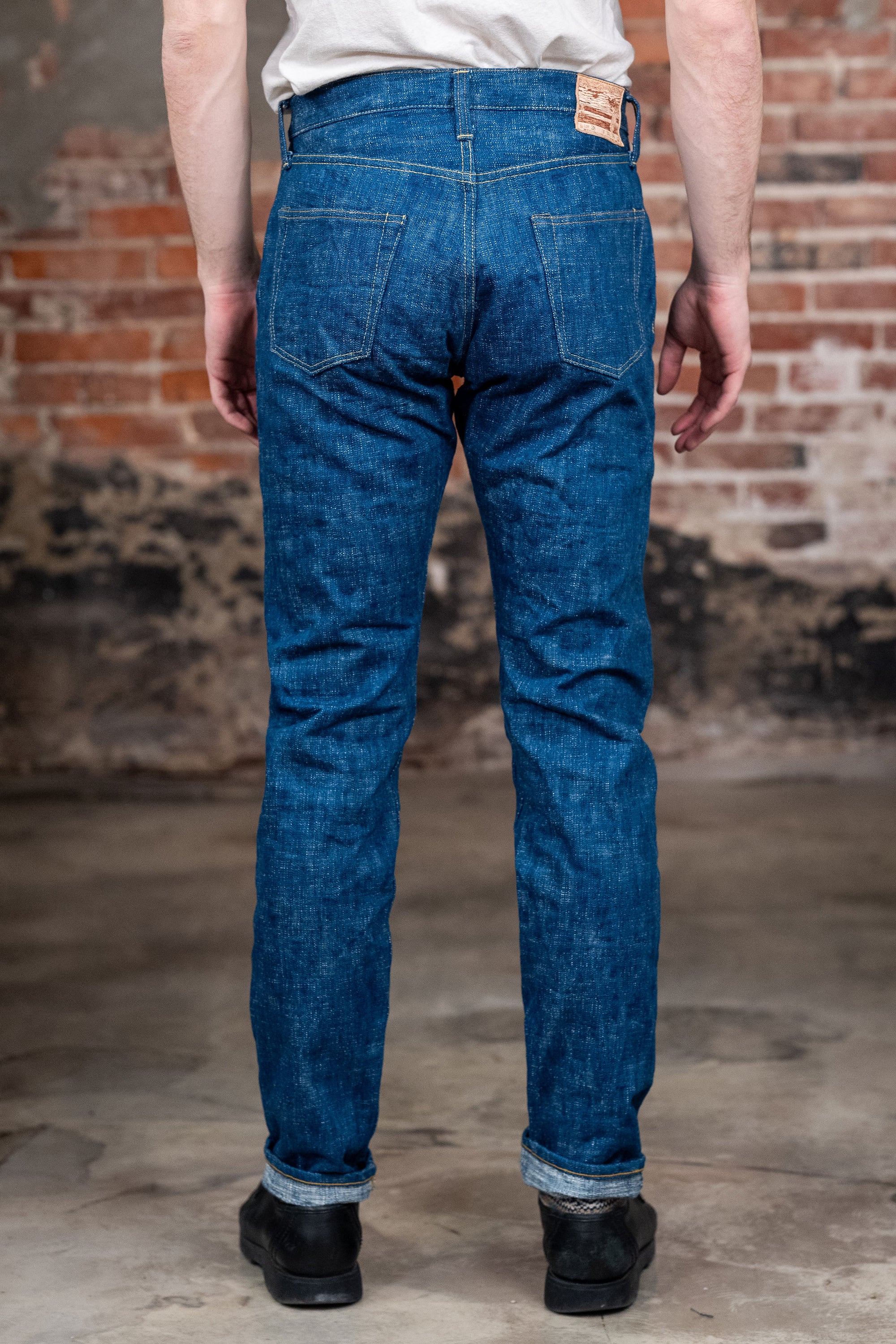 Samurai S211XX17oz-SLB Relax Tapered Jeans - "Murakumo" 17oz Slub - Back View Model