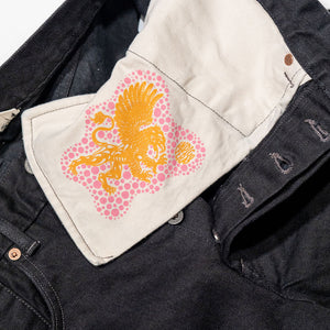 Indigofera Kirk - Gunpowder - pocket bag detail