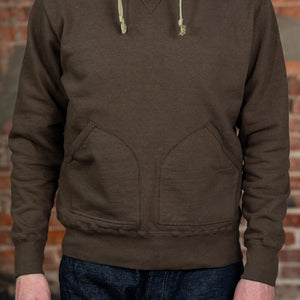 Samurai SWS-SC02 Japanese Cotton Sweat Hoody - Kuri Dark - Model Front