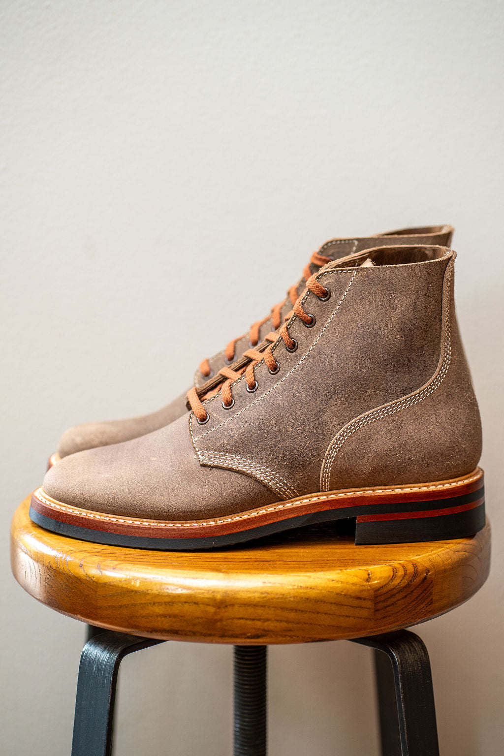 (Pre-Order SS26) John Lofgren M-43 Service Shoes - Horween CXL Natural Roughout