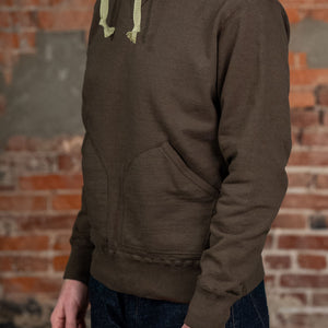 Samurai SWS-SC02 Japanese Cotton Sweat Hoody - Kuri Dark - Model Three Quarter