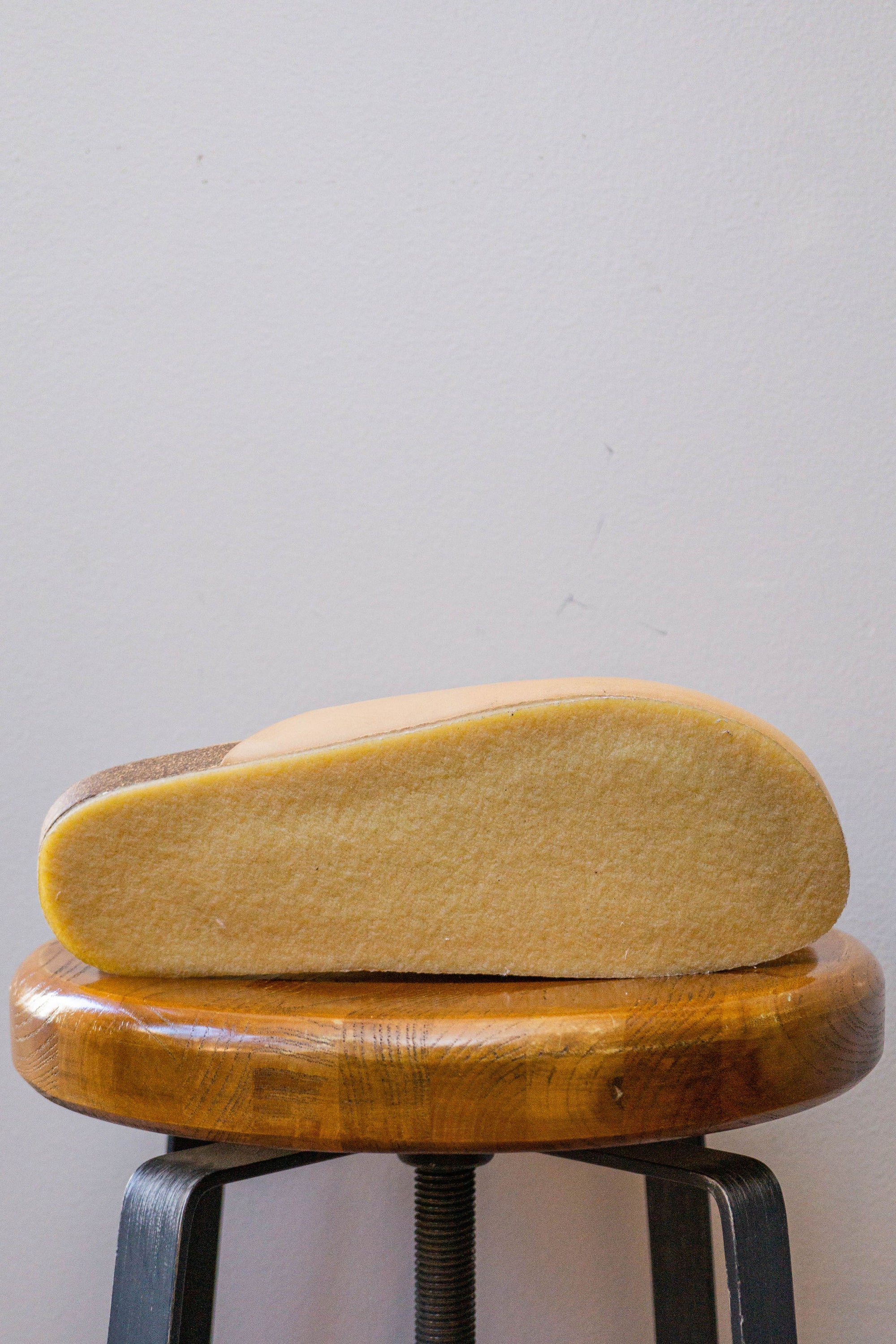 Padmore & Barnes Slides - Natural Veg Tan Leather