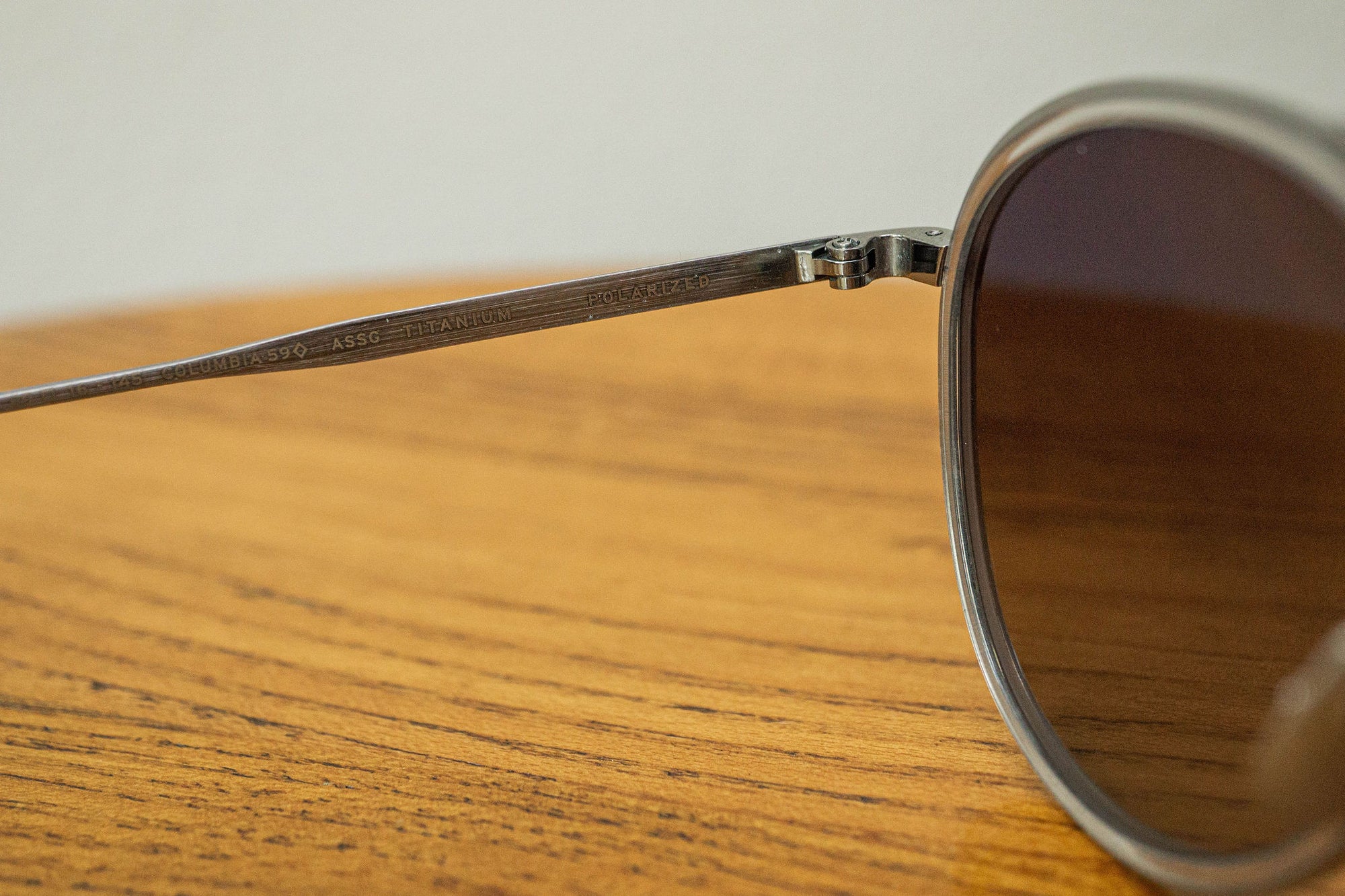 Salt Optics Columbia 59 - Antique Silver/Smoke Grey