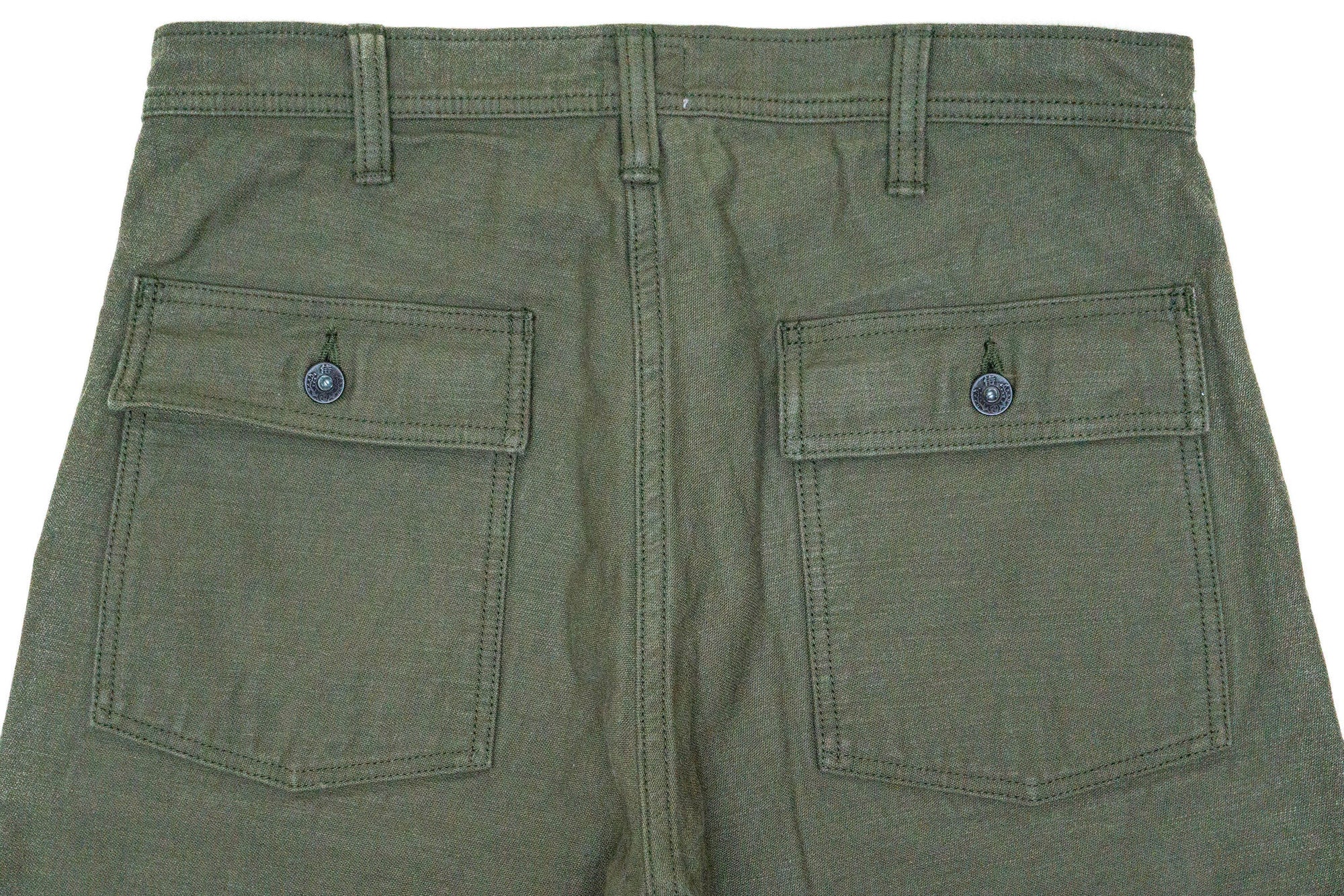 Samurai SJ52BP - 15oz Heavy Baker Pants - back pockets detail