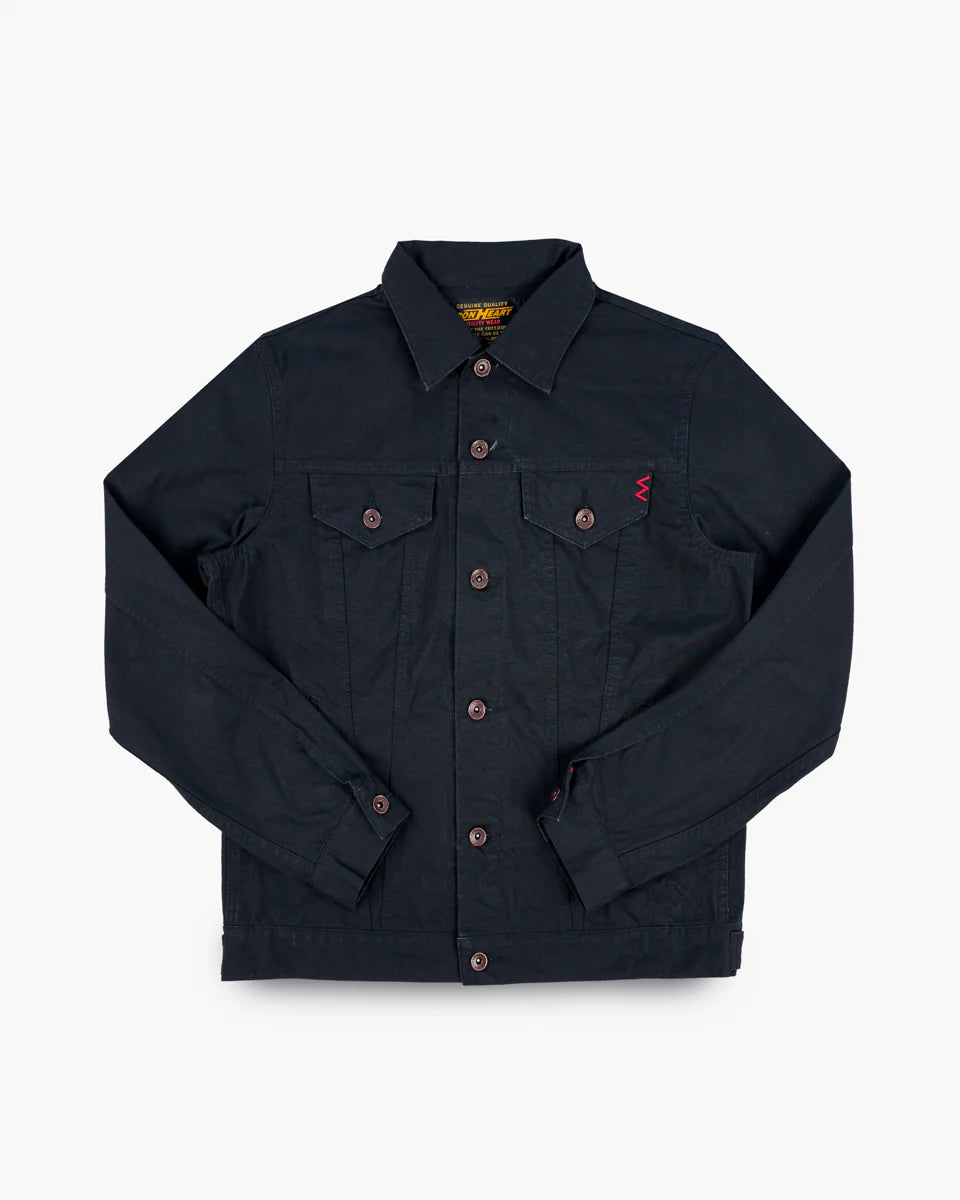 Iron Heart IHJ-147-BLK 9oz Canvas Type III Jacket - Black