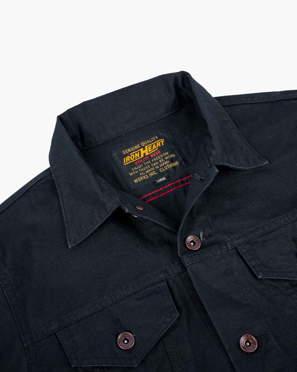 Iron Heart IHJ-147-BLK 9oz Canvas Type III Jacket - Black