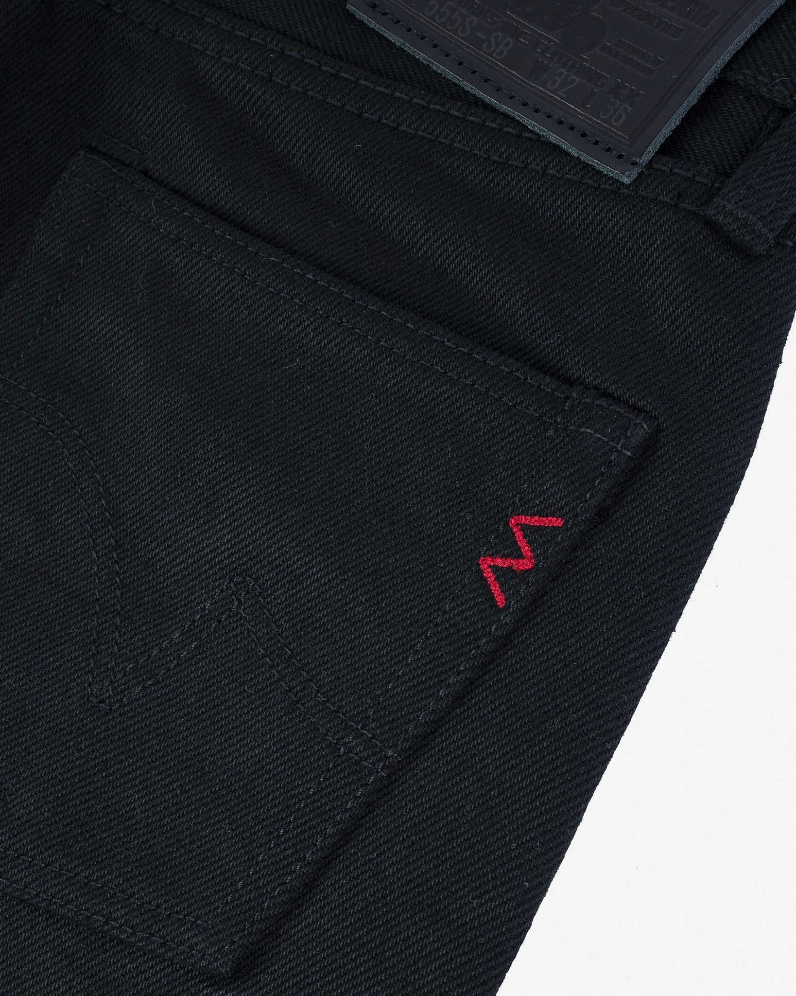 Iron Heart IH-555S-SB 21oz Selvedge Denim Super Slim Cut Jeans - Superblack Non-Fade