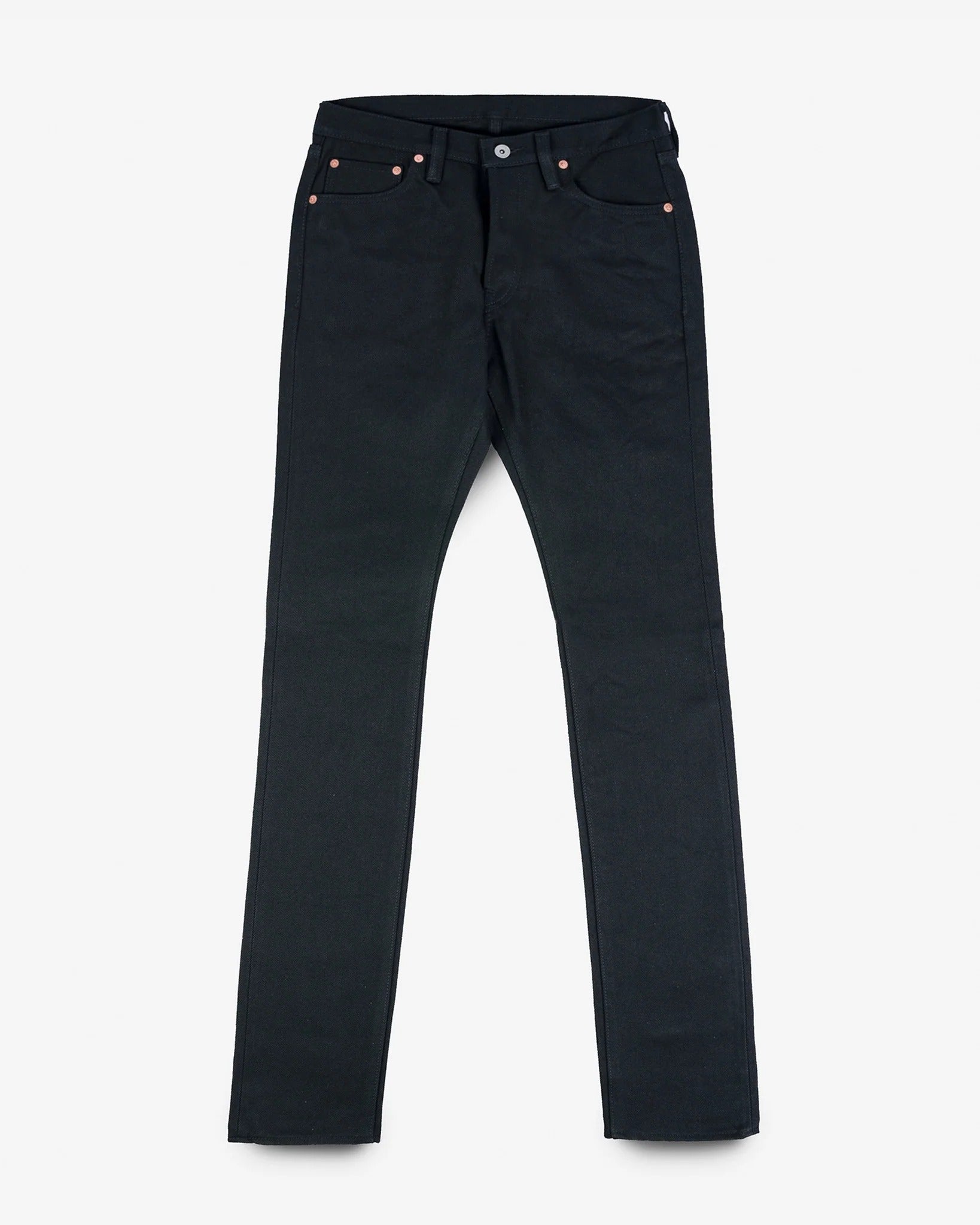 Iron Heart IH-555S-SB 21oz Selvedge Denim Super Slim Cut Jeans - Superblack Non-Fade