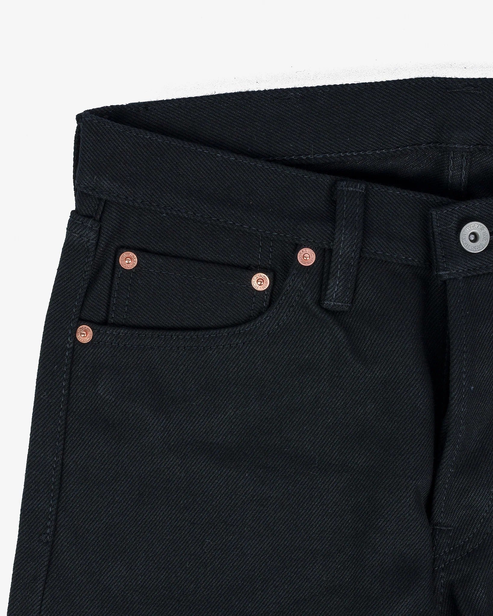 Iron Heart IH-555S-SB 21oz Selvedge Denim Super Slim Cut Jeans - Superblack Non-Fade