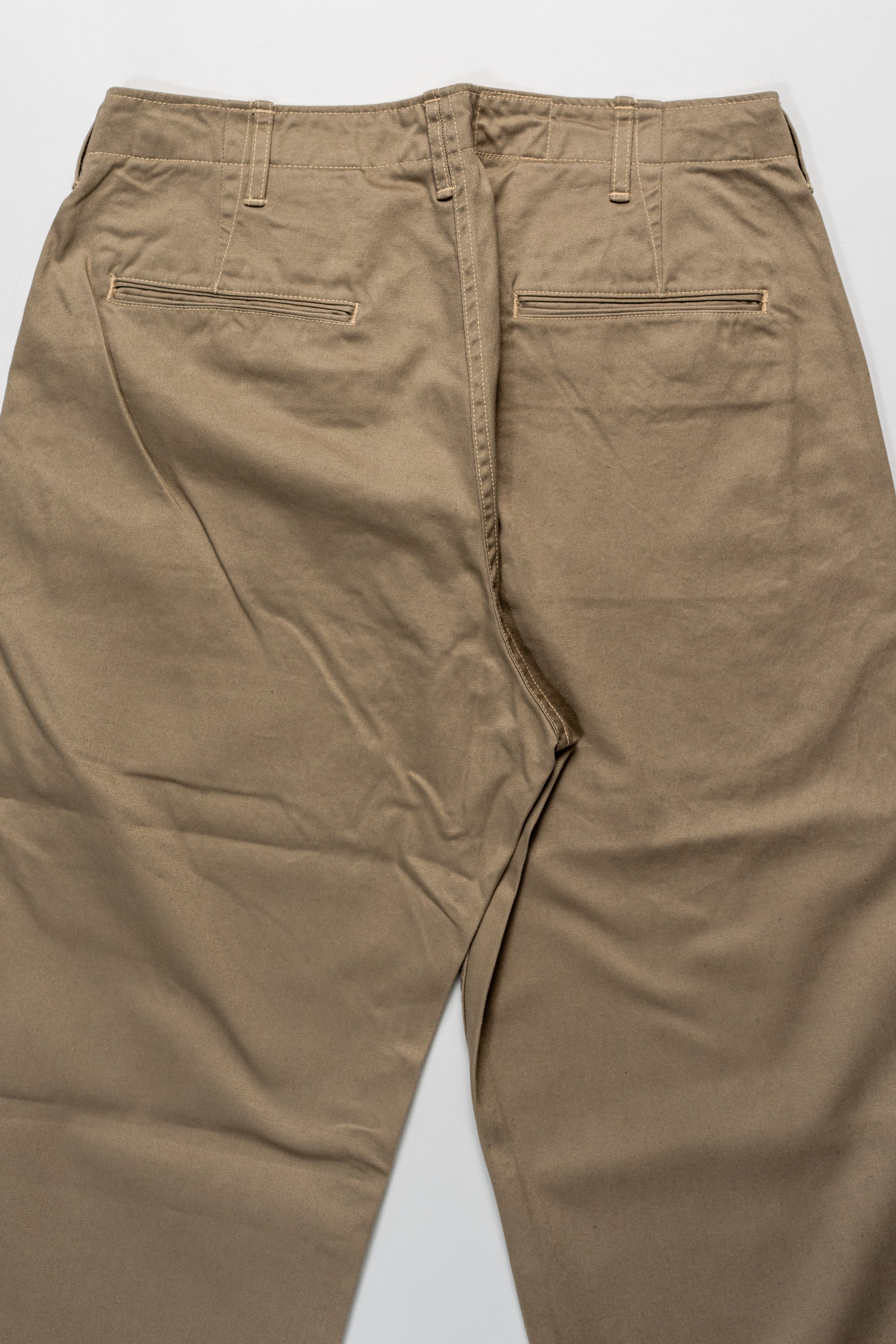 TCB Jeans Stay Gold Chino - 41 Khaki. laid on front