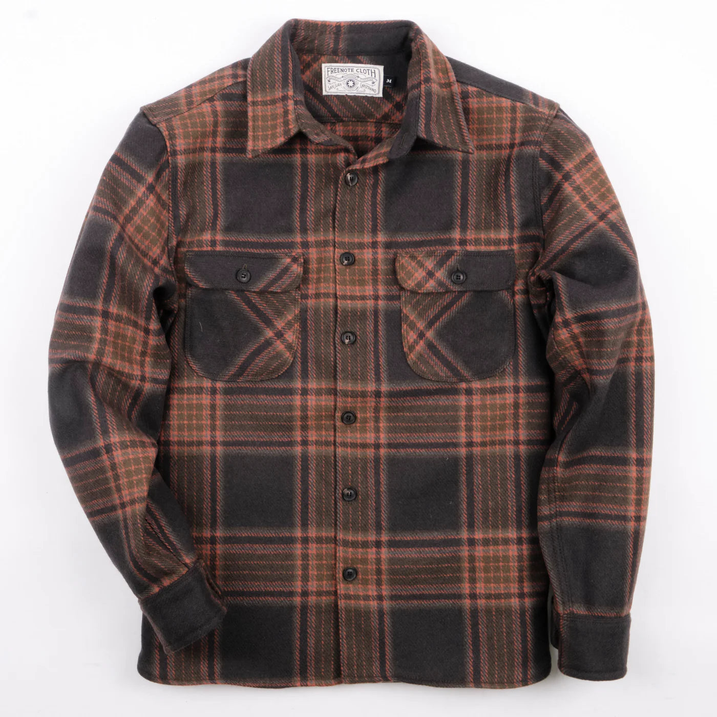 Freenote Cloth Benson - Black Plaid Wool