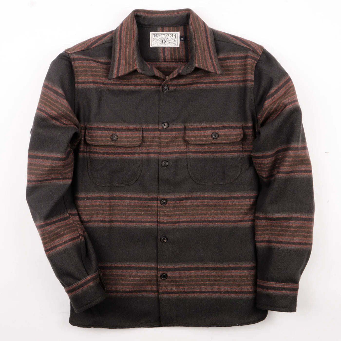 Freenote Cloth Benson - Black Stripe Wool