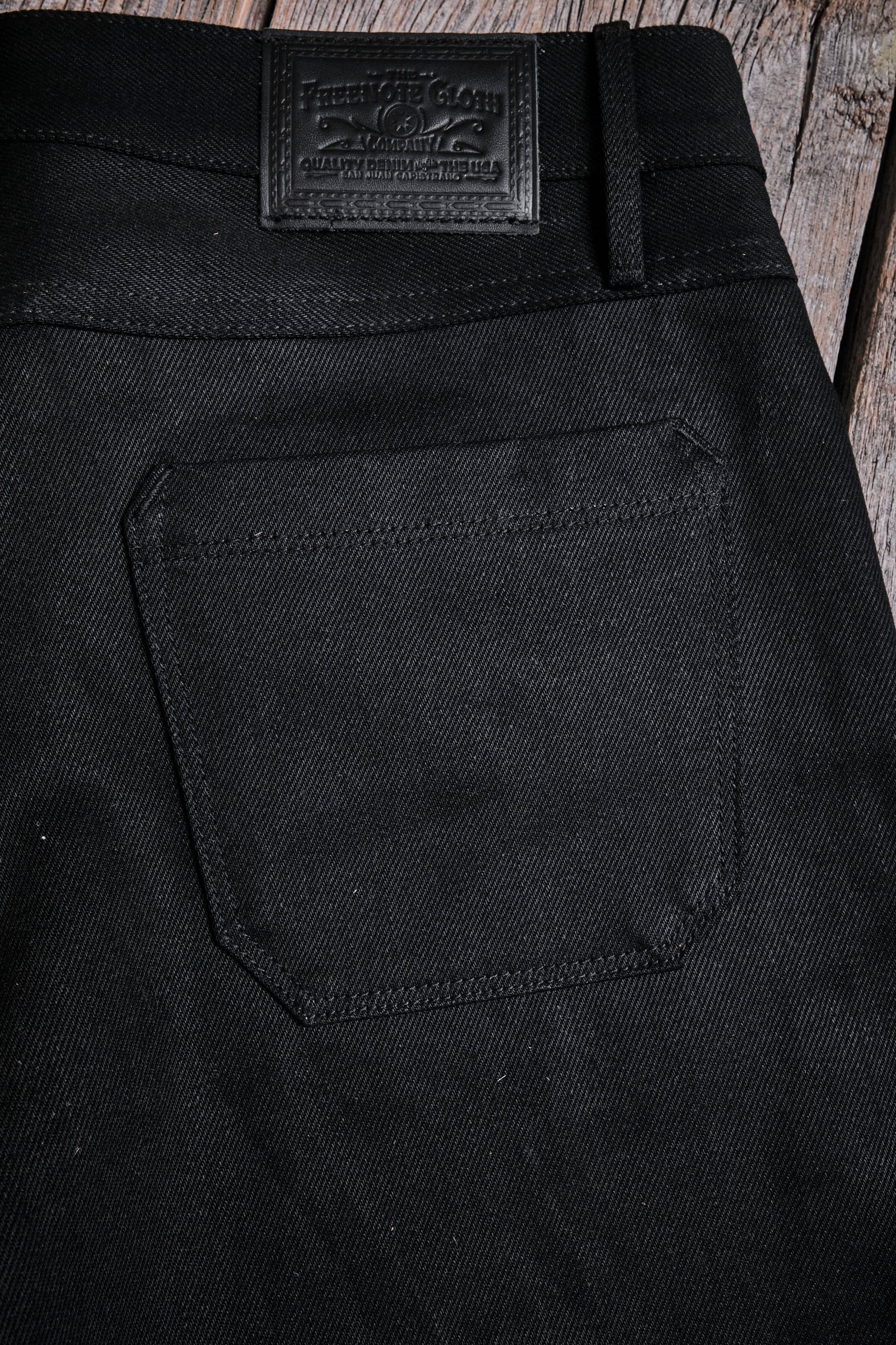 Freenote Cloth Rios - 15.75oz Aces High Black Denim