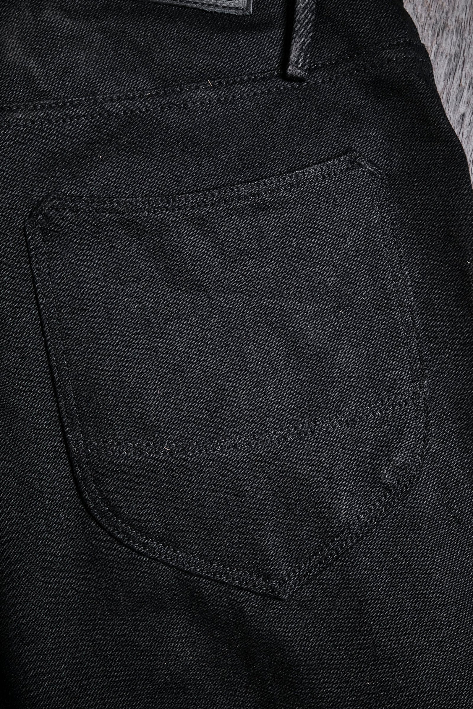 Freenote Cloth Modesto - 15.75oz Aces High Black Denim
