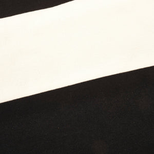 Freenote Cloth Mooch Tee - Black Stripe. detail shot of shirt pattern