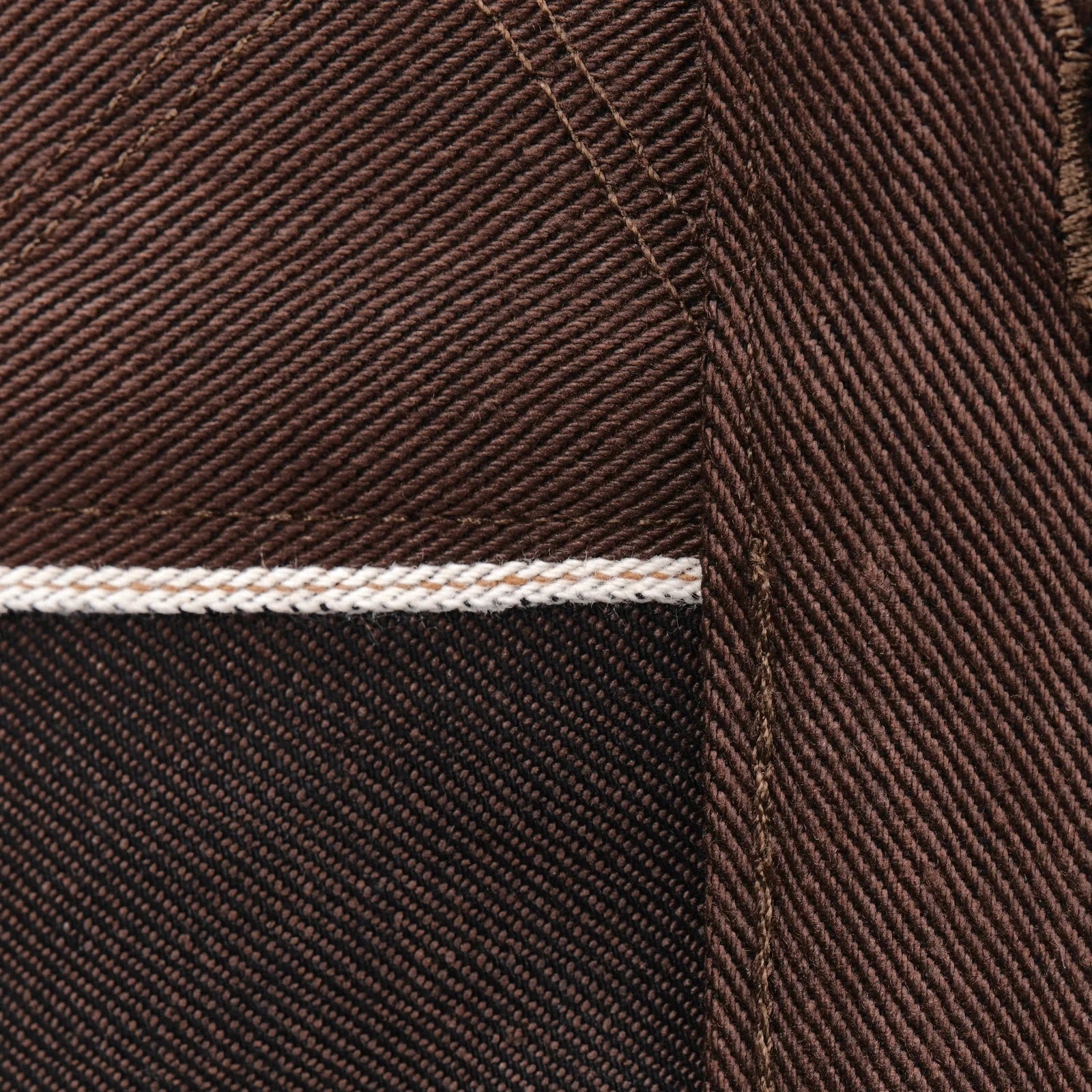 Freenote Cloth High Low - 15oz Dark Brown Denim