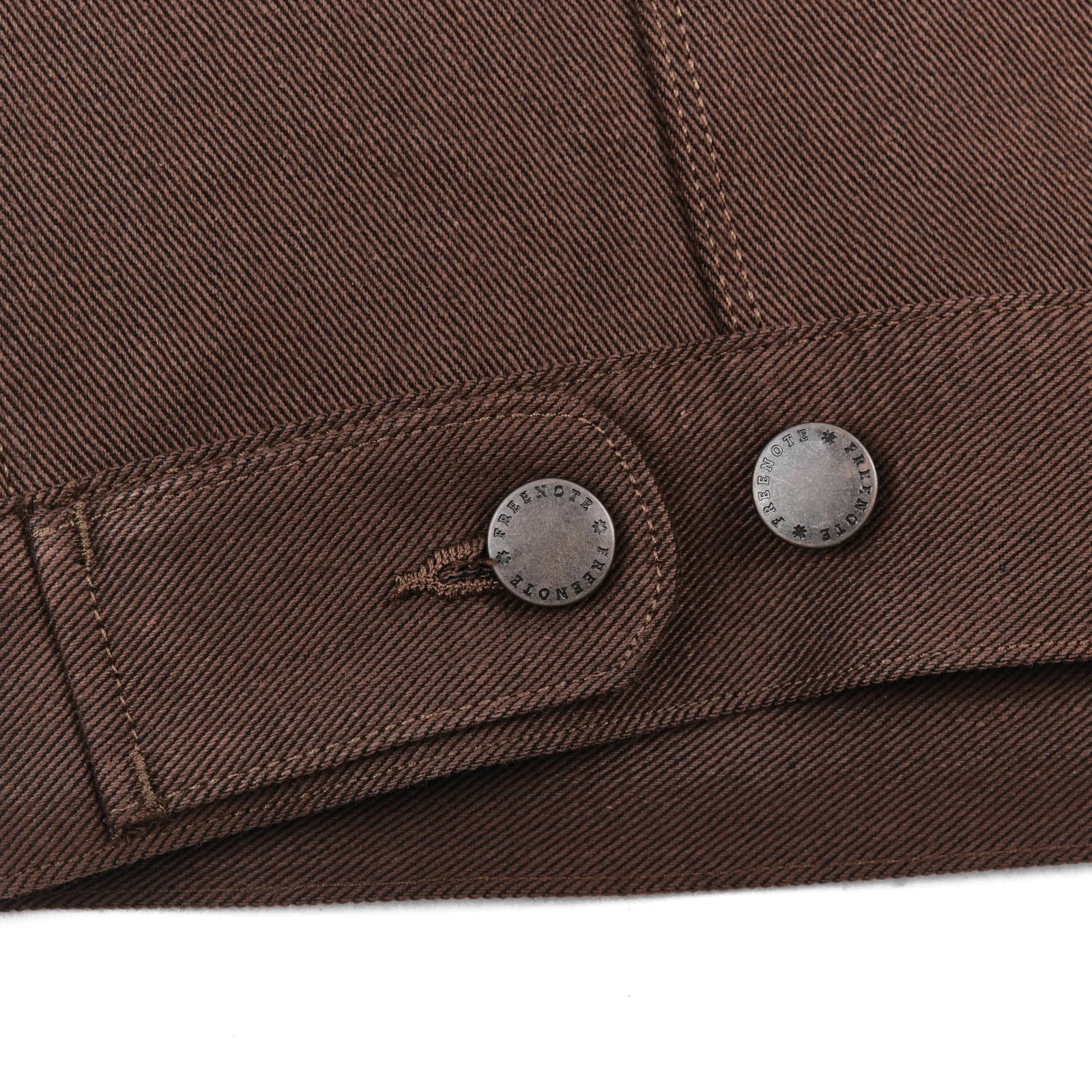 Freenote Cloth High Low - 15oz Dark Brown Denim
