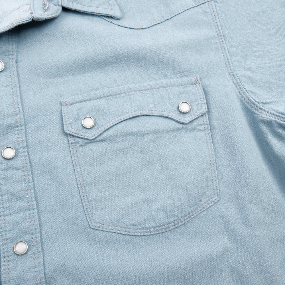 Freenote Cloth Modern Western S/S - Clear Blue
