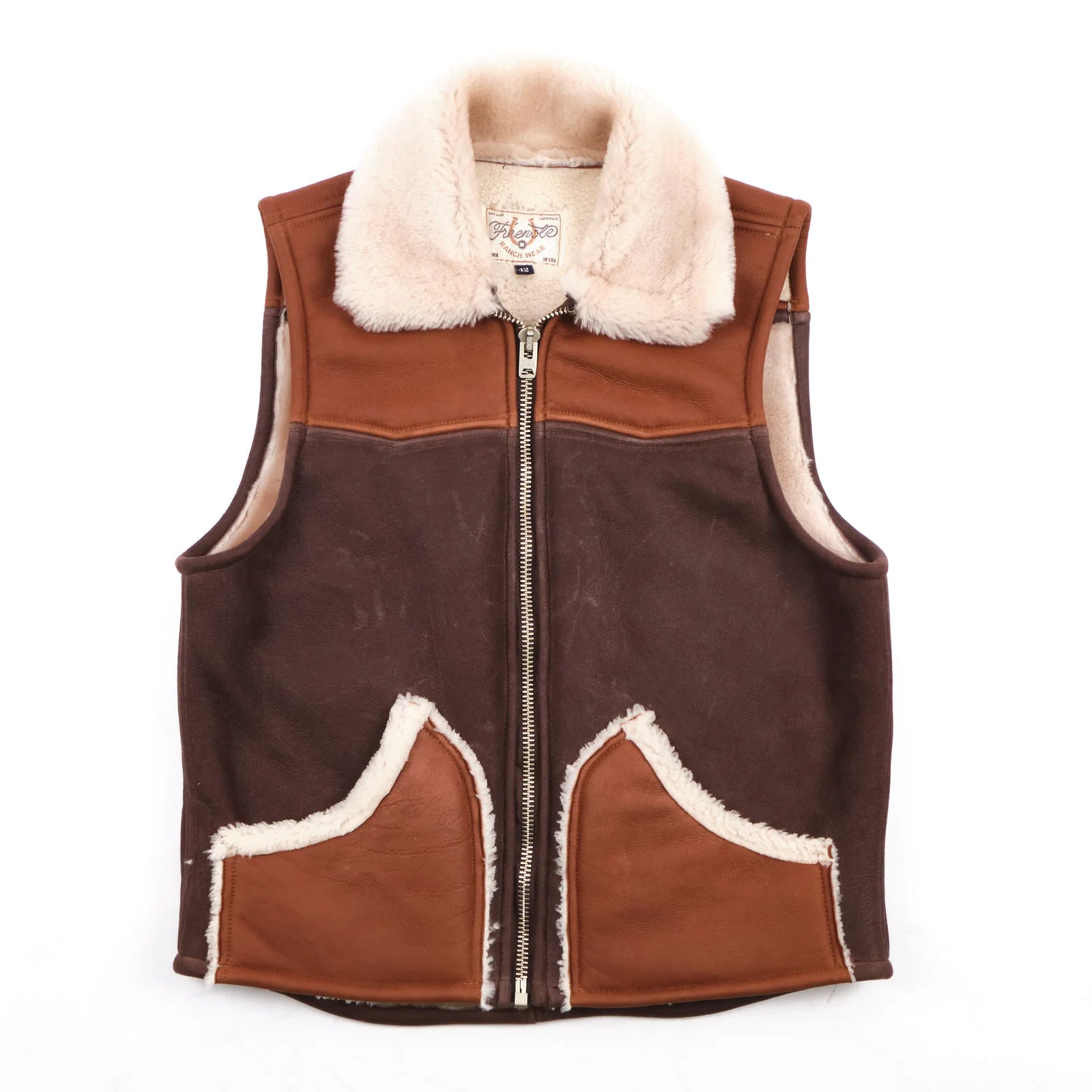 Freenote Cloth Kirthwood Vest - Shearling Combo