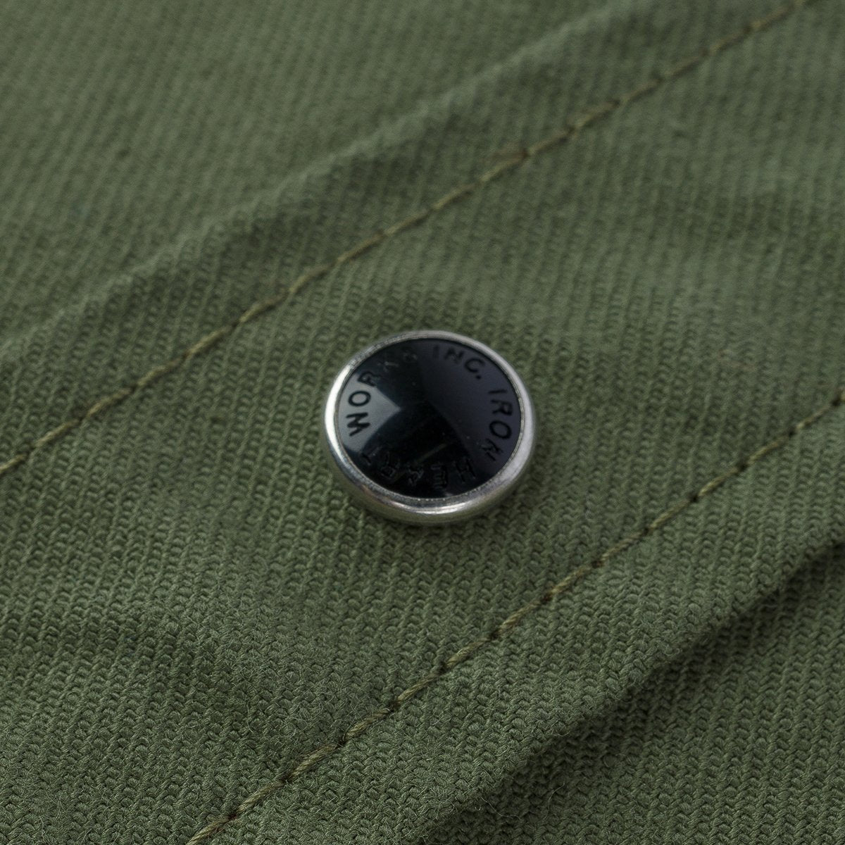 Iron Heart IHSH-381-OLV 9oz Military Serge CPO Shirt  - Olive