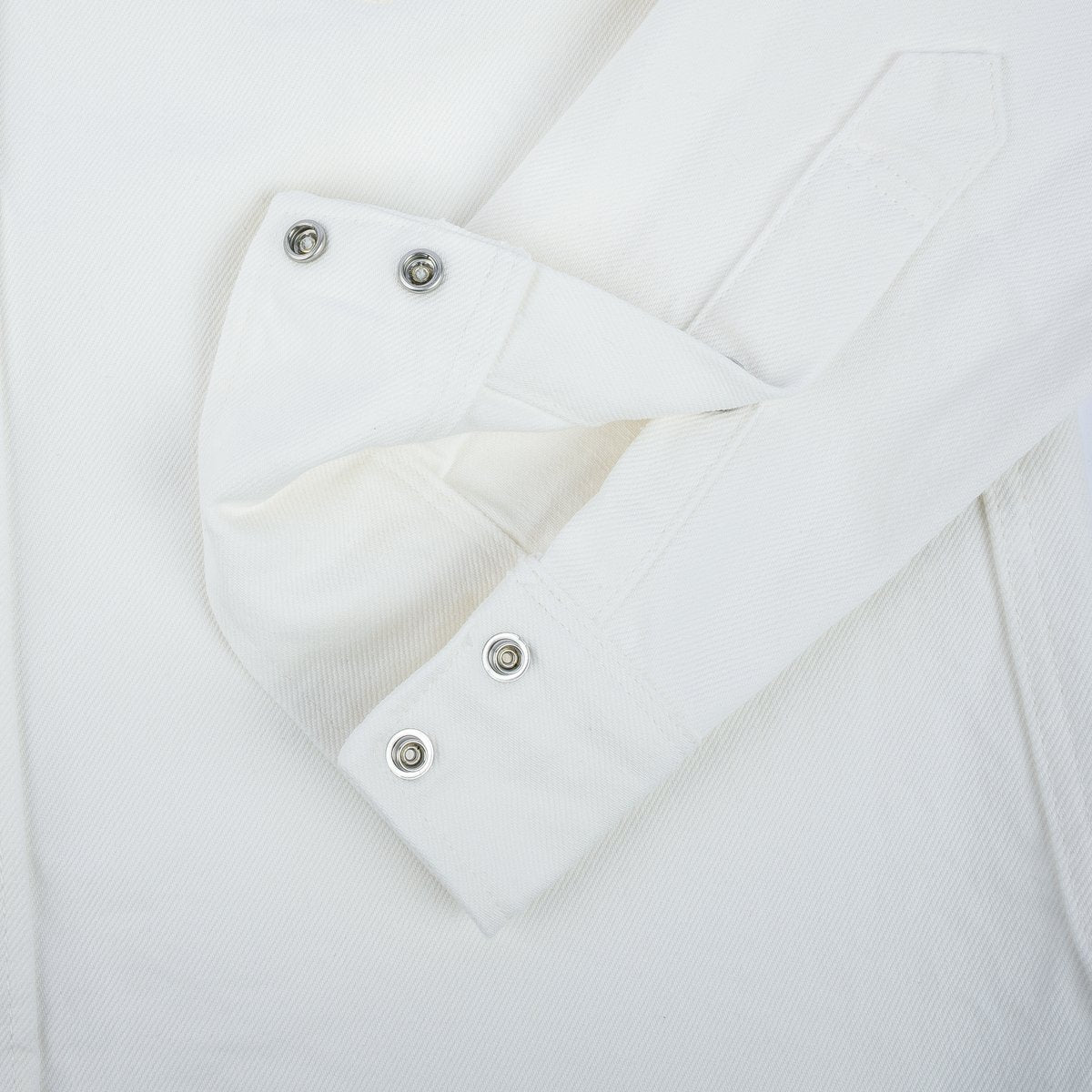 Iron Heart IHSH-384-WHT 13.5oz Cotton Twill Western Shirt - White