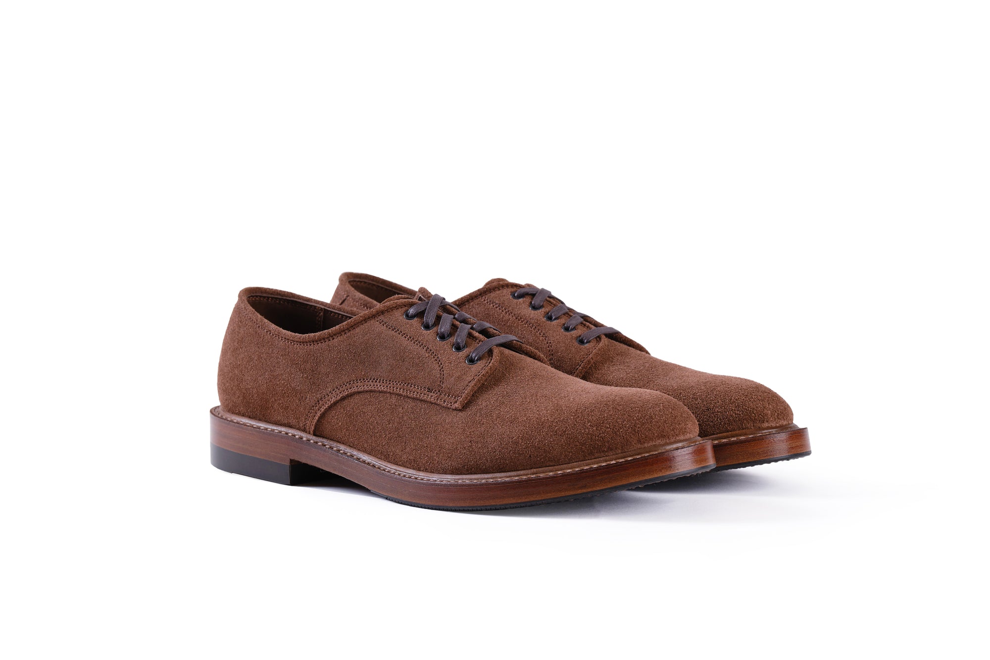 (Pre-Order FW26) John Lofgren Bootmaker Wayfarer Derby - Japanese Suede Saddle Brown