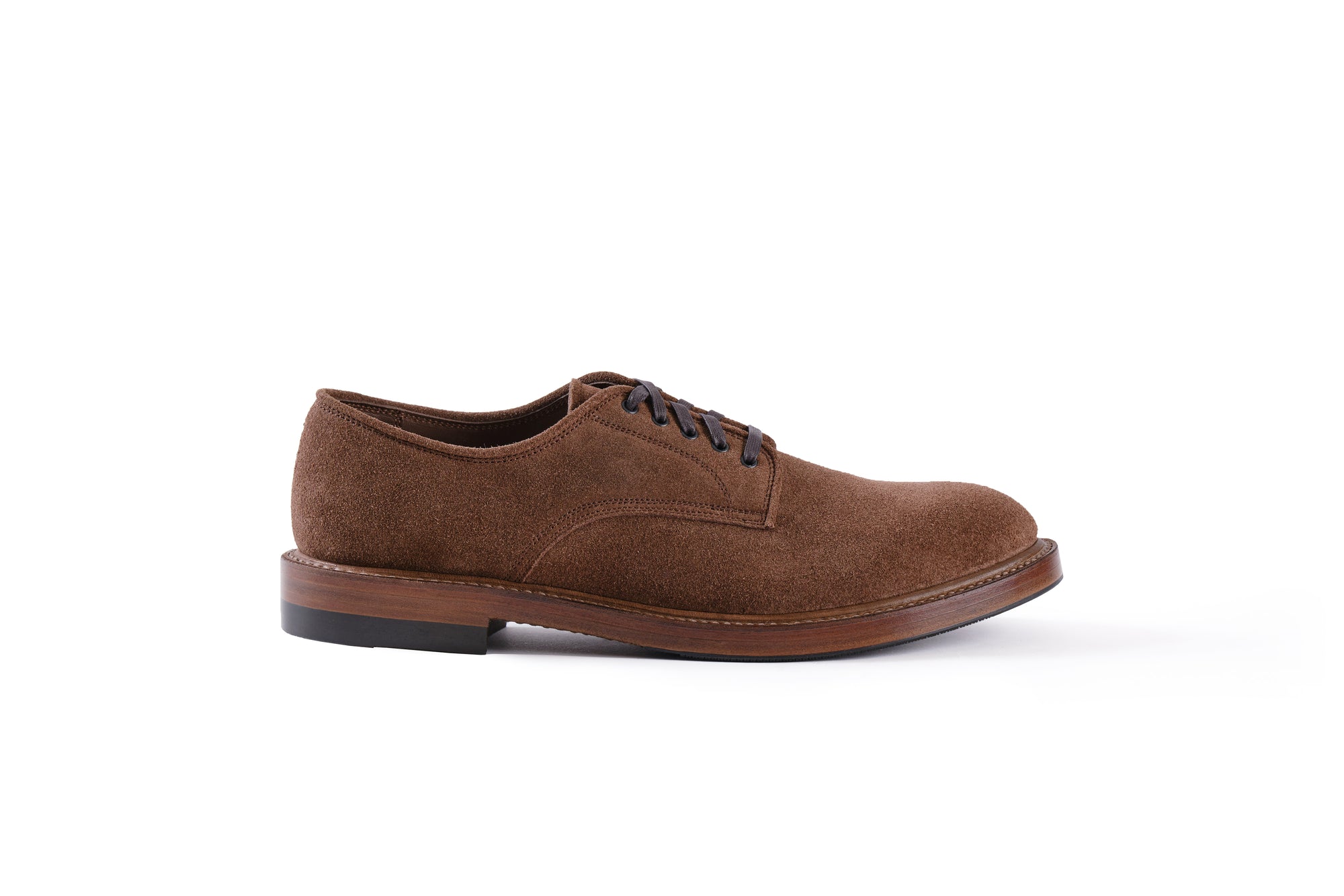 (Pre-Order FW26) John Lofgren Bootmaker Wayfarer Derby - Japanese Suede Saddle Brown