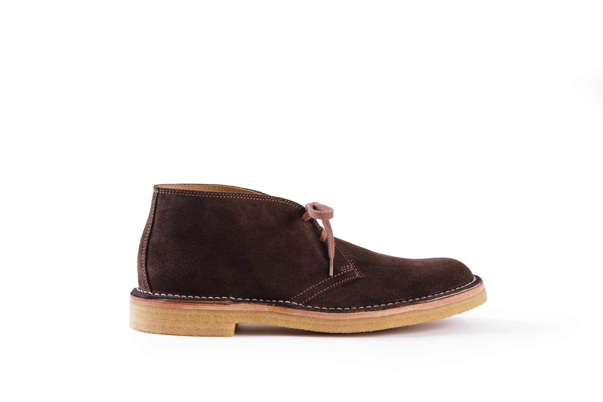 (Pre-Order FW26) John Lofgren Military Desert Boot - Japanese Suede Dark Brown