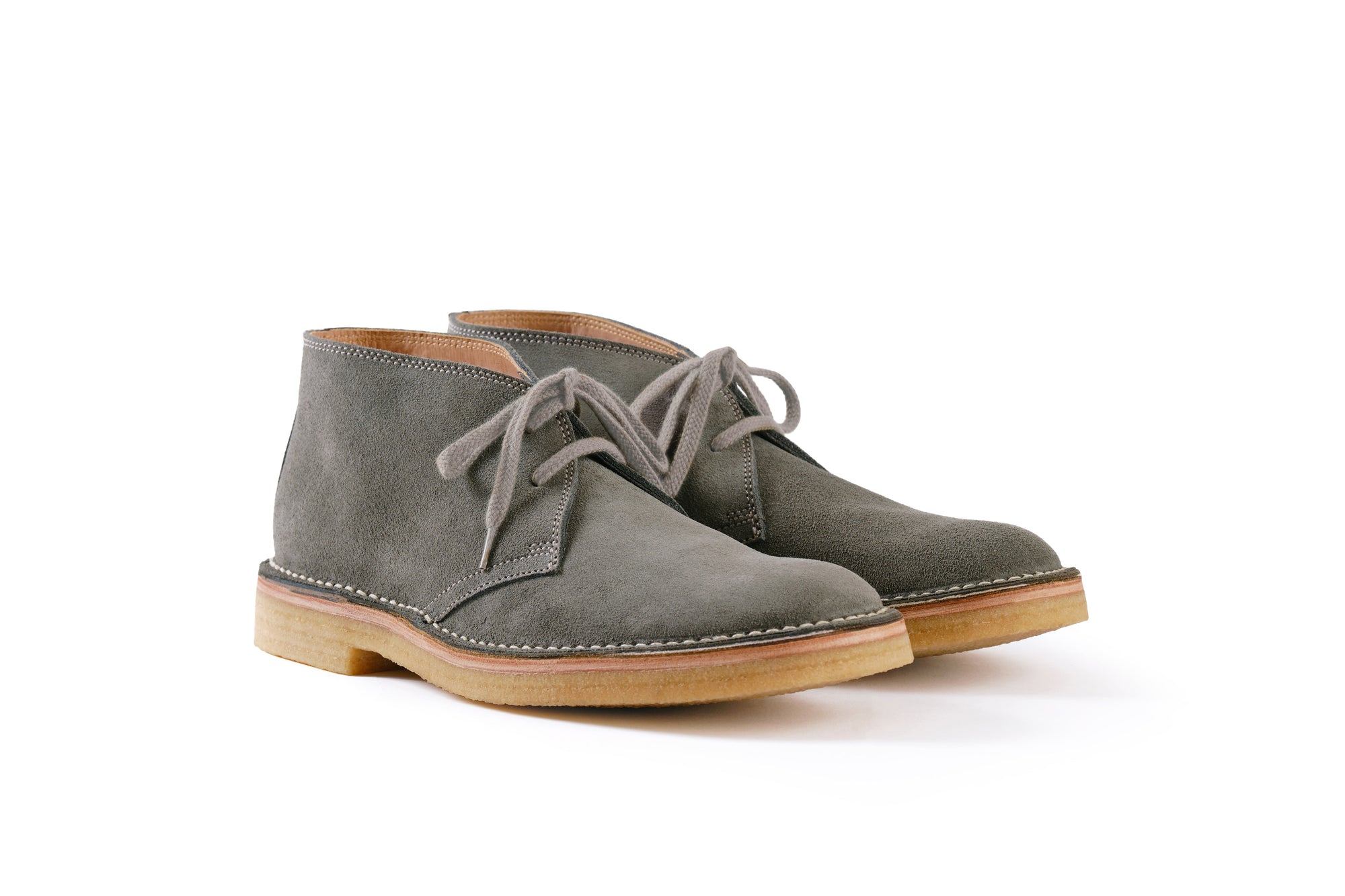 (Pre-Order FW26) John Lofgren Military Desert Boot - Japanese Suede Gray