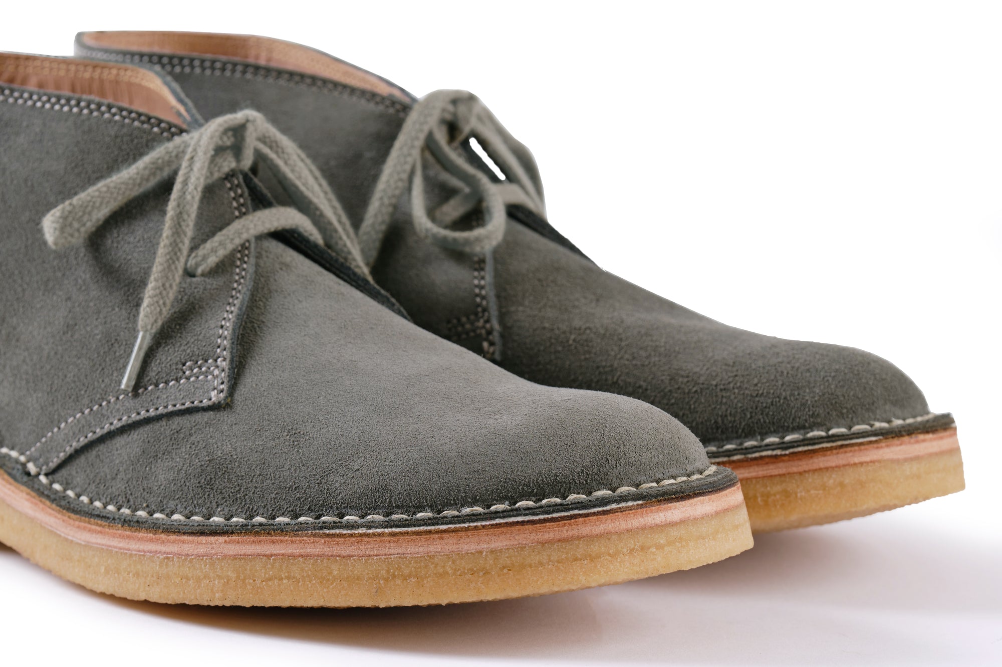 (Pre-Order FW26) John Lofgren Military Desert Boot - Japanese Suede Gray