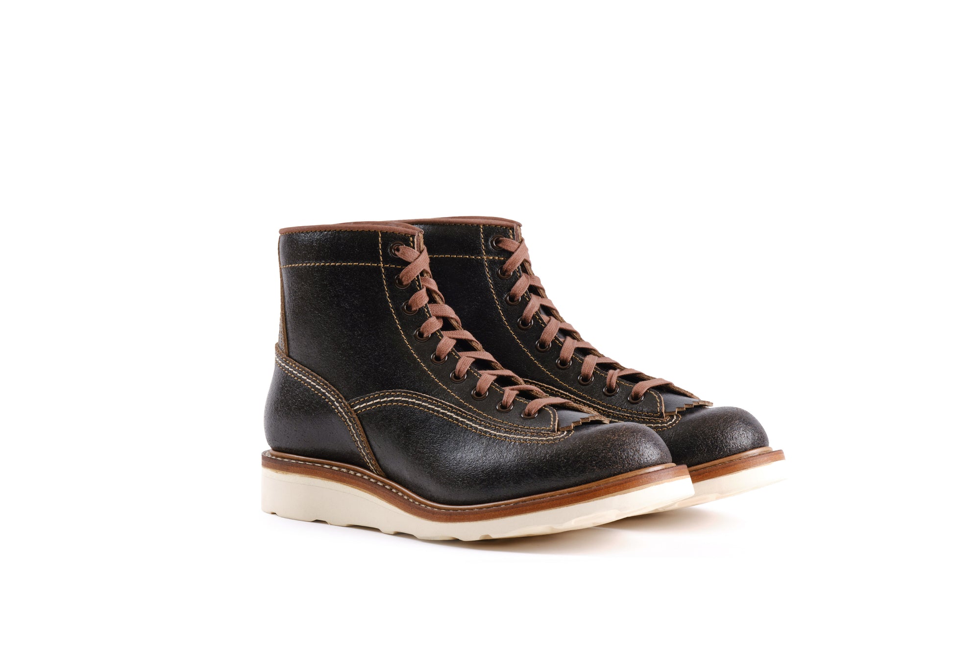 (Pre-Order SS26) John Lofgren Donkey Puncher Boots - Horween Waxed Flesh Dark Brown