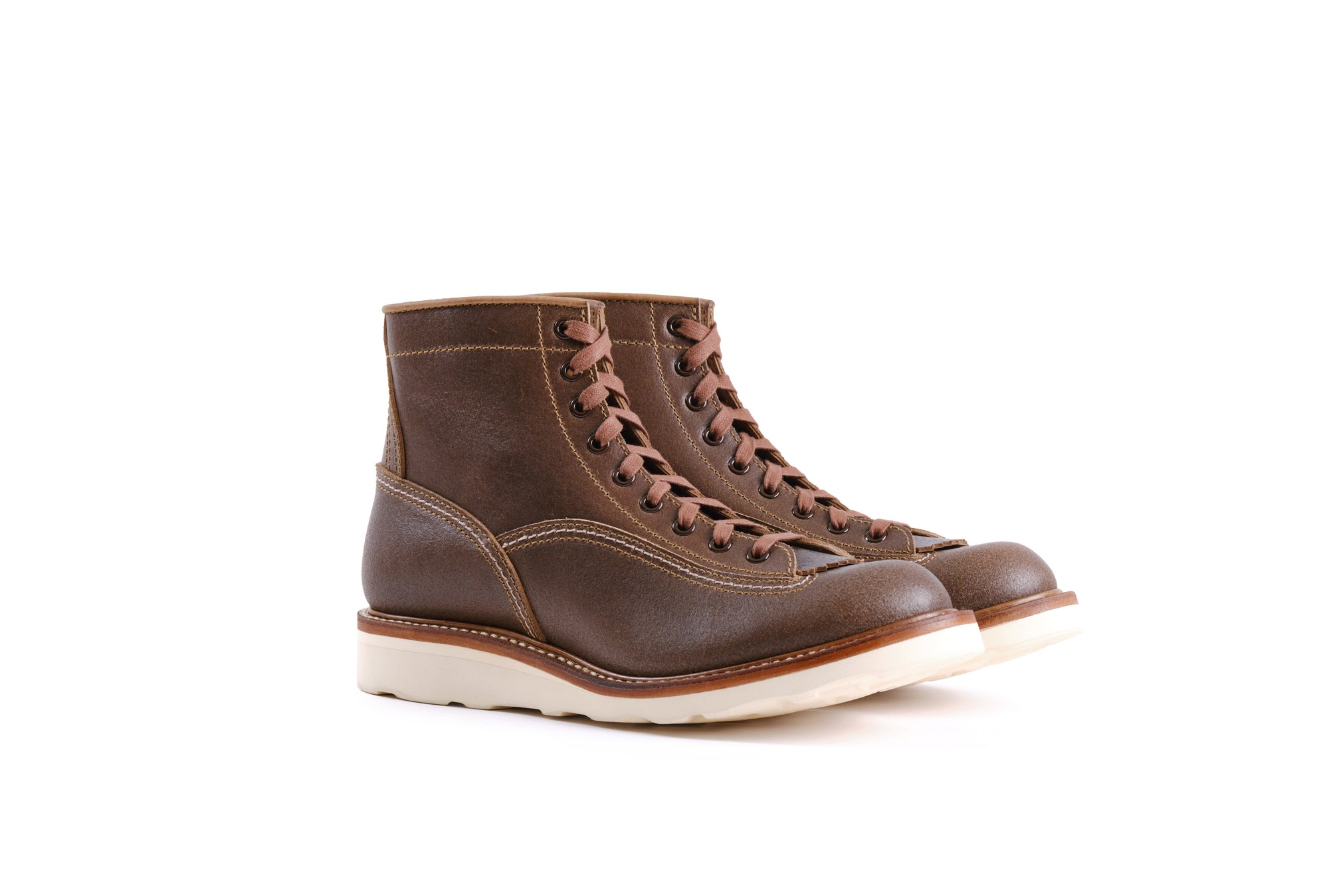 (Pre-Order SS26) John Lofgren Donkey Puncher Boots - Horween Waxed Flesh Natural