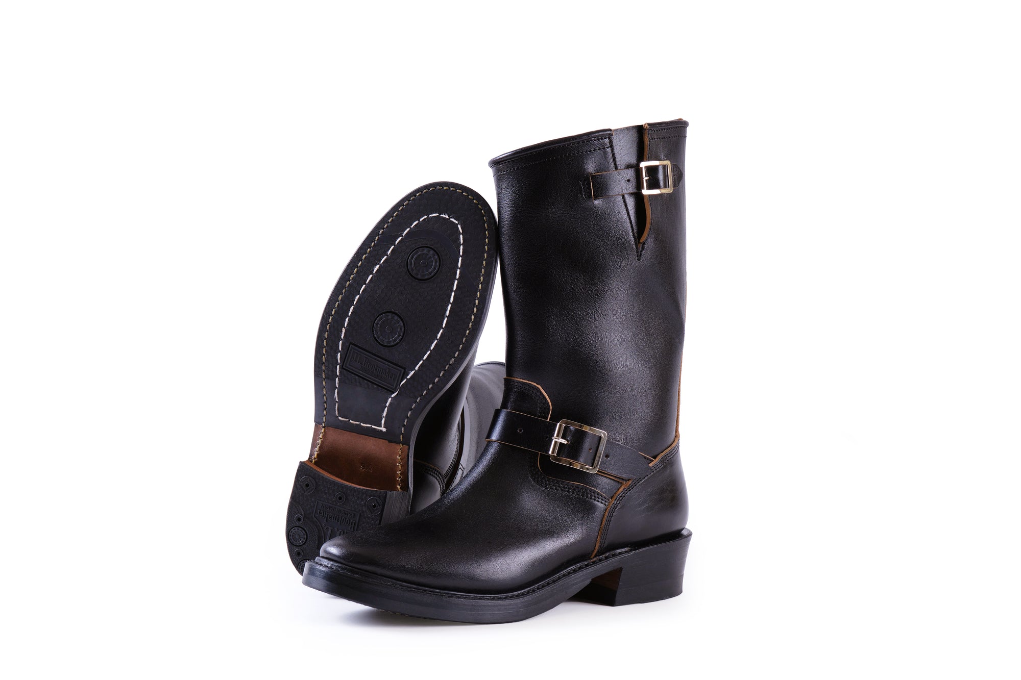 (Pre-Order FW26) John Lofgren Bootmaker Railmaster Engineer Boot - Shinki Hikaku Horsebutt Black