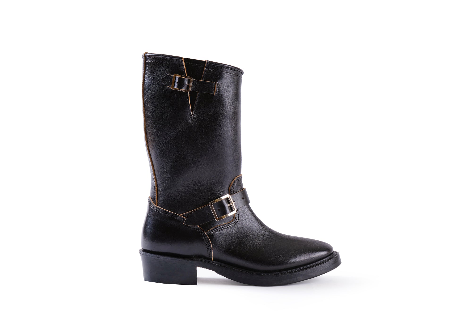 (Pre-Order FW26) John Lofgren Bootmaker Railmaster Engineer Boot - Shinki Hikaku Horsebutt Black