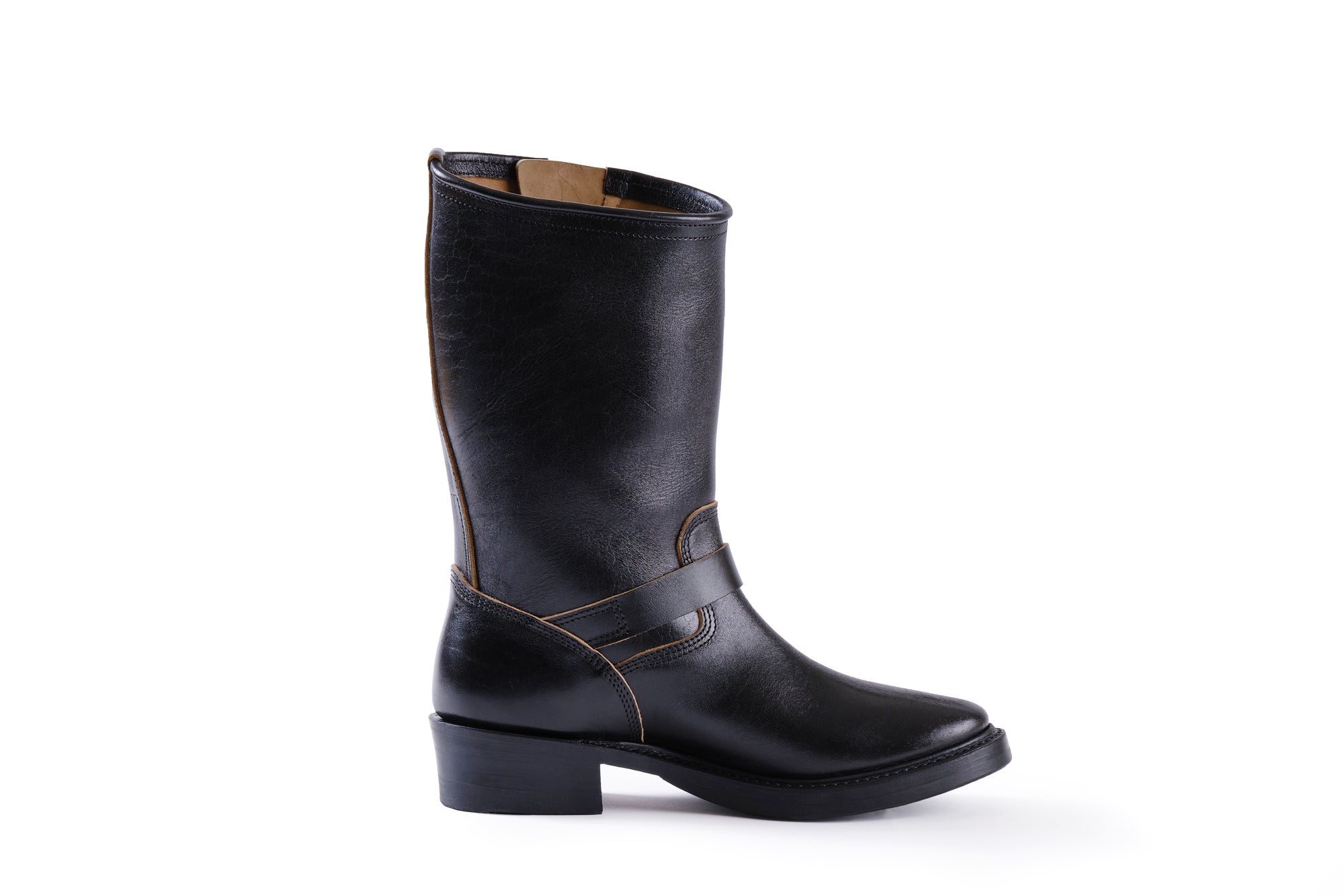 (Pre-Order FW26) John Lofgren Bootmaker Railmaster Engineer Boot - Shinki Hikaku Horsebutt Black