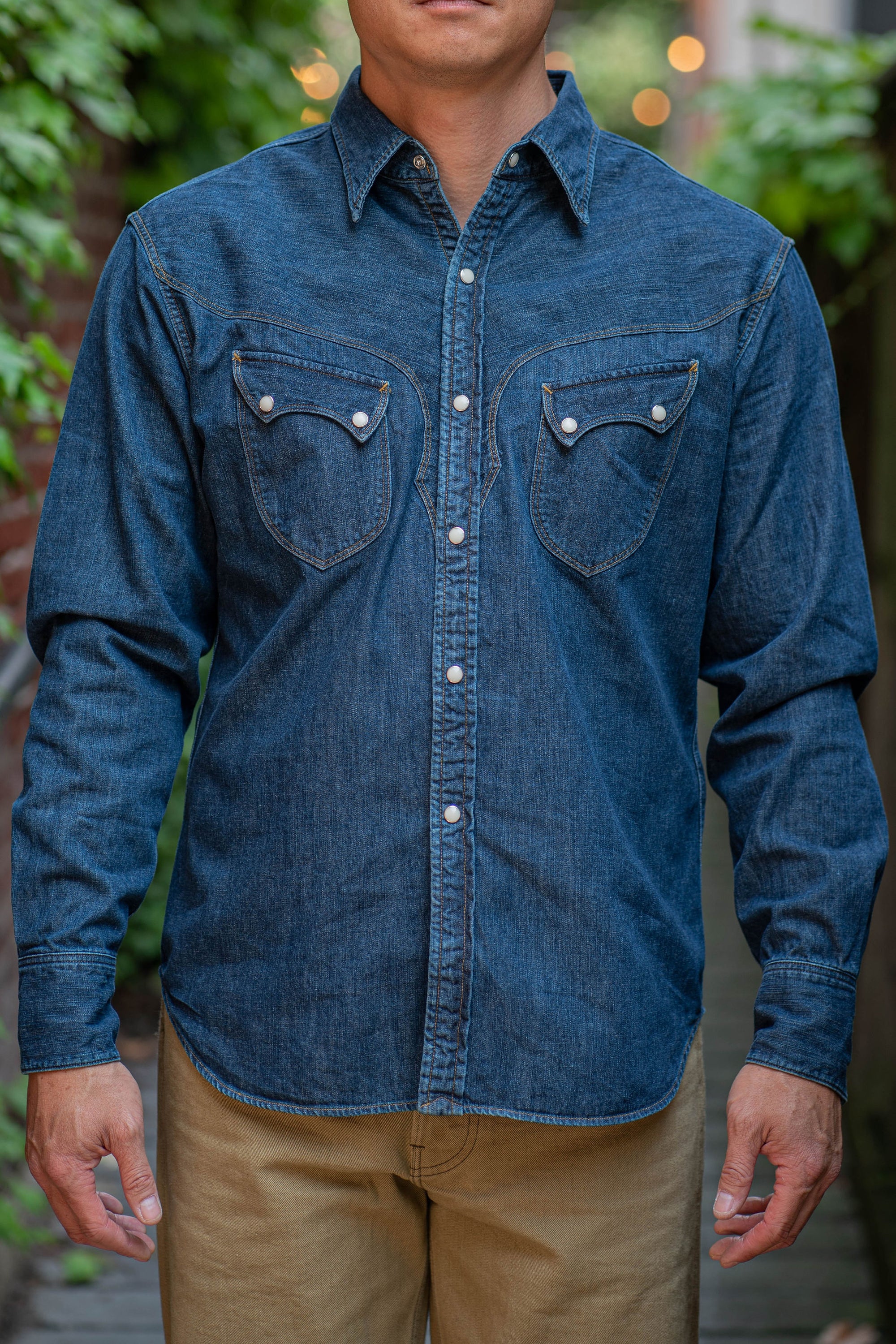 Stevenson Overall Co. Cody Shirt - Faded Indigo