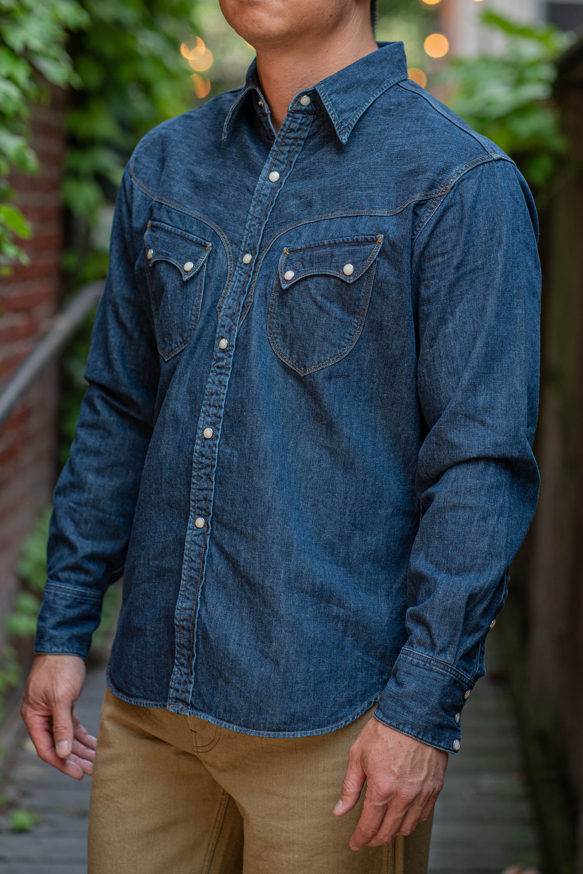 Stevenson Overall Co. Cody Shirt - Faded Indigo